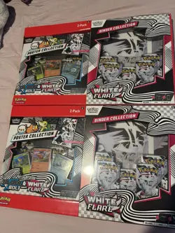 Pokemon Scarlet & Violet Black Bolt & White Flare Binder & Poster 2-Pack (2x) - Image 1