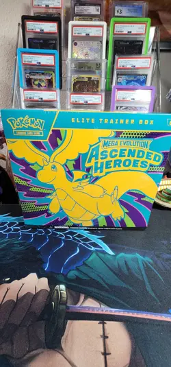 Pokemon TCG Mega Evolution Ascended Heroes Elite Trainer Box 9 Boosters Sealed - Image 1