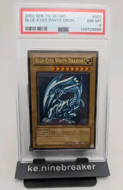 Blue-Eyes White Dragon SDK-001 Starter Deck: Kaiba Unlimited 2002 - PSA 8 NM-MT - Image 1