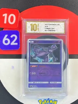 Pokemon Card 2024 S-Chinese Mewtwo CSM2bC 055/150 R PTCG Grade10 - Image 1