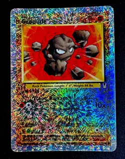 Geodude 77/110 MP+ Legendary Collection Reverse Holo Vintage Pokemon Card - Image 1