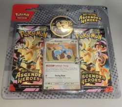 Pokemon Mega Evolution—Ascended Heroes Komala Promo Card Kit with Booster Packs - Image 1
