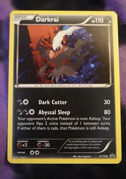 Pokemon Darkrai XY194 XY Holo Promo Basic 110HP Black Star Card - Image 1