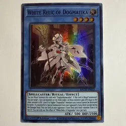 White Relic of Dogmatika - Yugioh Battle of Chaos - Super Rare - BACH-EN035 - Image 1