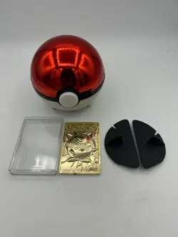 Pokemon 1999 Burger King Limited 23k Gold Plated Jigglypuff Card w/ Ball - Image 1