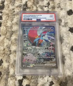 Roaring Moon EX Paradox Rift Holo Card 251/182 Special Illustration PSA 9 - Image 1