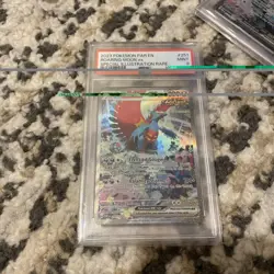 Roaring Moon EX Paradox Rift Holo Card 251/182 Special Illustration PSA 9 - Image 3