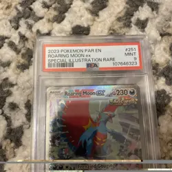 Roaring Moon EX Paradox Rift Holo Card 251/182 Special Illustration PSA 9 - Image 4