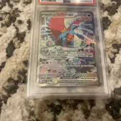 Roaring Moon EX Paradox Rift Holo Card 251/182 Special Illustration PSA 9 - Image 5
