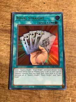 Yugioh! Royal Straight - BLCR-EN002 - Ultra Rare - 1st Edition Near Mint, Englis - Image 1