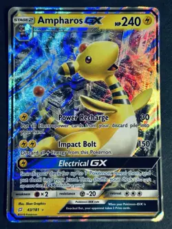 Ampharos GX 43/181 Sm-Team Up Ultra Rare Pokemon Card NM - Image 2