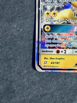 Ampharos GX 43/181 Sm-Team Up Ultra Rare Pokemon Card NM - Image 5