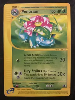Pokemon Card - Venusaur Expedition 67/165 Rare Non Holo - Image 1