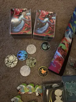 Pokemon TCG - Accessories LOT (Card Sleeves, Dice, Coins, Energy Packs, etc) - Image 2