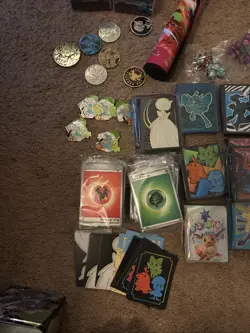 Pokemon TCG - Accessories LOT (Card Sleeves, Dice, Coins, Energy Packs, etc) - Image 5