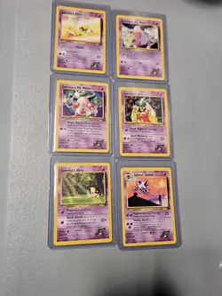 Pokemon Gym Heroes Card Lot Of 6 Cards Sabrina - Image 1