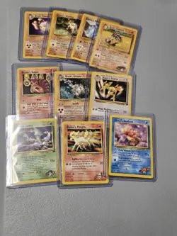 Pokemon Gym Heroes Card Lot Of 10 Cards - Image 1