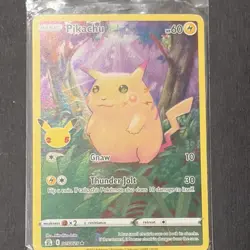 Pikachu 5/25 Celebrations Holo 25th Anniversary Pokemon Card NM - Image 1