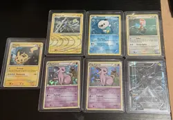 7 Pokemon Card Lot Pikachu Arceus Espeon Oshawott Porygon 2010 Basic Holo - Image 1