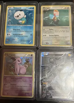 7 Pokemon Card Lot Pikachu Arceus Espeon Oshawott Porygon 2010 Basic Holo - Image 3