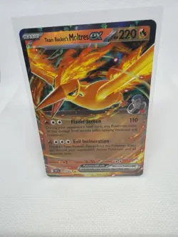 Team Rocket’s Moltres ex 031/182 Holo Ultra Rare Pokemon Card NM Paradox Rift - Image 1