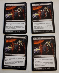 MTG RAVNICA CITY OF GUILDS BLOOD FUNNEL RARE X4 - Image 1
