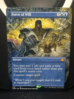 Force of Will (Borderless) Dominaria Remastered Regular - Image 1