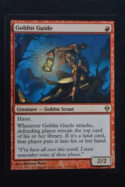 Magic The Gathering MTG GOBLIN GUIDE Zendikar LP Lightly Played - Image 1