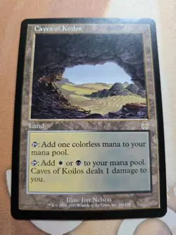 Caves of Koilos x1 LP/NM Apocalypse Colorless Rare Land MTG - Image 1