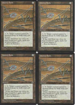 MTG: JOVEN'S TOOLS Homelands UNCOMMON; played, Excellent condition x4 - Image 1