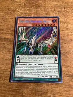 Yugioh - Odd Eyes Phantasma Dragon - BLCR-EN075 - SCR - 1st Ed - Near Mint - Image 1