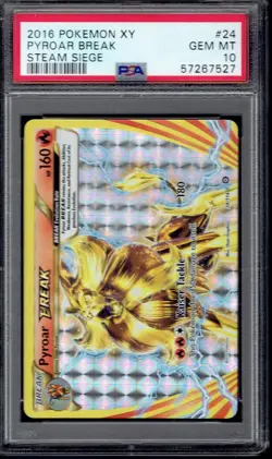 2016 Pokemon Pyroar BREAK 24/114 PSA 10 (Steam Siege) - Image 1