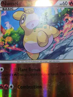 HP Pokemon TCG Numel Reverse Holo Unleashed 35/95 - Image 5