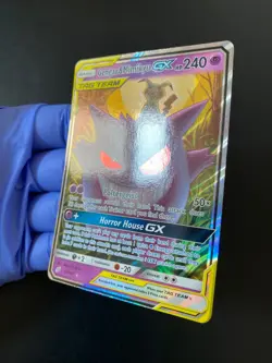 POKEMON GENGAR & MIMIKYU GX ULTRA RARE 53/181 SUN & MOON TEAM UP ENGLISH NM/EX - Image 4