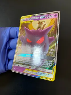 POKEMON GENGAR & MIMIKYU GX ULTRA RARE 53/181 SUN & MOON TEAM UP ENGLISH NM/EX - Image 5