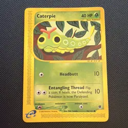 Caterpie 96/165 Common Expedition Base Set Pokemon- - Image 1