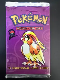 Pokemon WOTC Base Set 2 Booster Pack Vintage Sealed TCG Pidgeot Artwork - Image 1