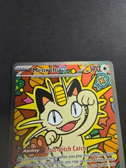 Meowth ex 121/088 SIR Pokemon Perfect Order NM/M Fresh Pull - Image 3