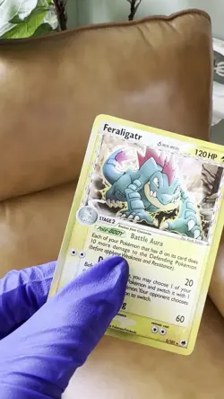 Pokemon Vintage Feraligatr Holo 2/101 EX Dragon Frontiers Delta Species NM/LP - Image 2