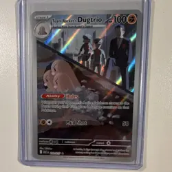 Pokemon TCG Team Rocket's Dugtrio 239/217 151 Illustration Rare Holo FA - Image 1