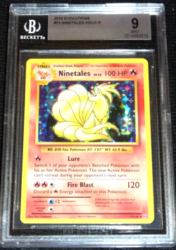 2016 Pokemon Evolutions Ninetales Holo Rare #15/108 BGS 9 (EQUAL TO PSA 9) - Image 1