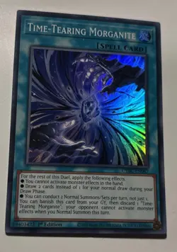 Time-tearing Morganite Super Rare 1St Edition CYAC-EN067 Yugioh VLP - Image 1