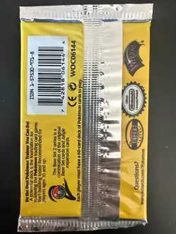 Pokemon WOTC Base Set 2 Booster Pack Vintage Sealed TCG Gyrados Artwork - Image 2