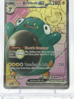 Pokemon Iono's Bellibolt ex 194 Scarlet & Violet Promo Holo EX CGC 9 English - Image 2