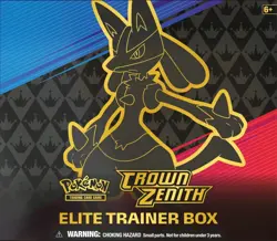 Pokemon TCG Crown Zenith Elite Trainer Box ETB Sealed Lucario Promo - Image 1