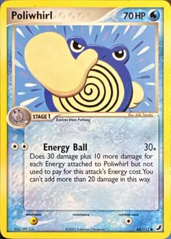Poliwhirl 68/115 Common Unseen Forces Pokemon Near Mint - Image 1