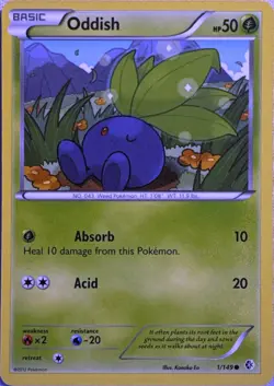 Oddish 1/149 Common Boundaries Crossed Pokemon Near Mint - Image 1