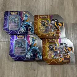 Pokemon TCG: Iron Crown ex Tin x2 + Iron Boulder ex Tin x2 (LOT of 4) SEALED - Image 1