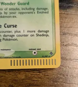 Pokemon WOTC 2003 🪲 EX Dragon Shedinja #11/97 Holo ✨ With Rare Swirl 🌀 - Image 5