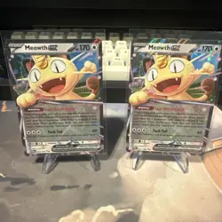 Pokemon TCG Meowth EX 062/088 POR Full Art Basic Holo HP 170 - Image 1